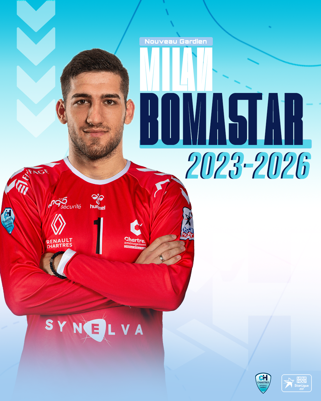 Officiel : Milan BOMASTAR, nouveau gardien du C'CMHB pour 3 saisons 