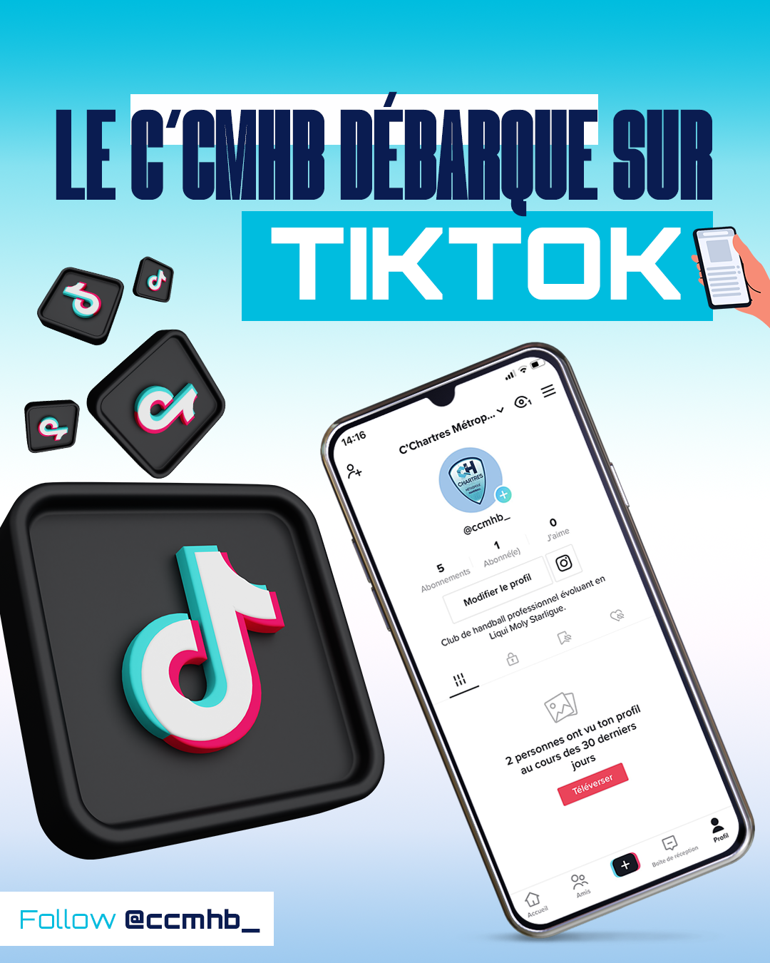 Le C'CMHB débarque sur Tiktok