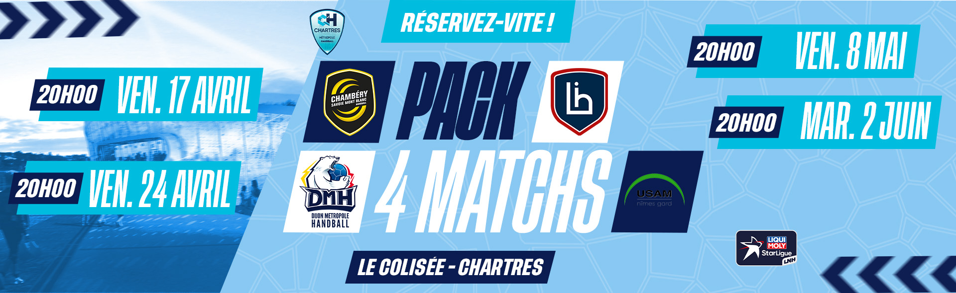 Pack 4 matchs