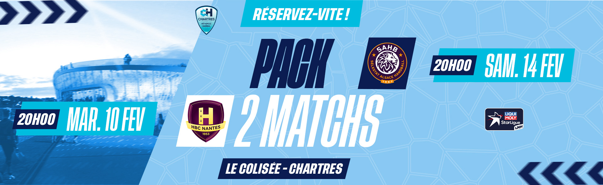 PACK 2 MATCHS FEV