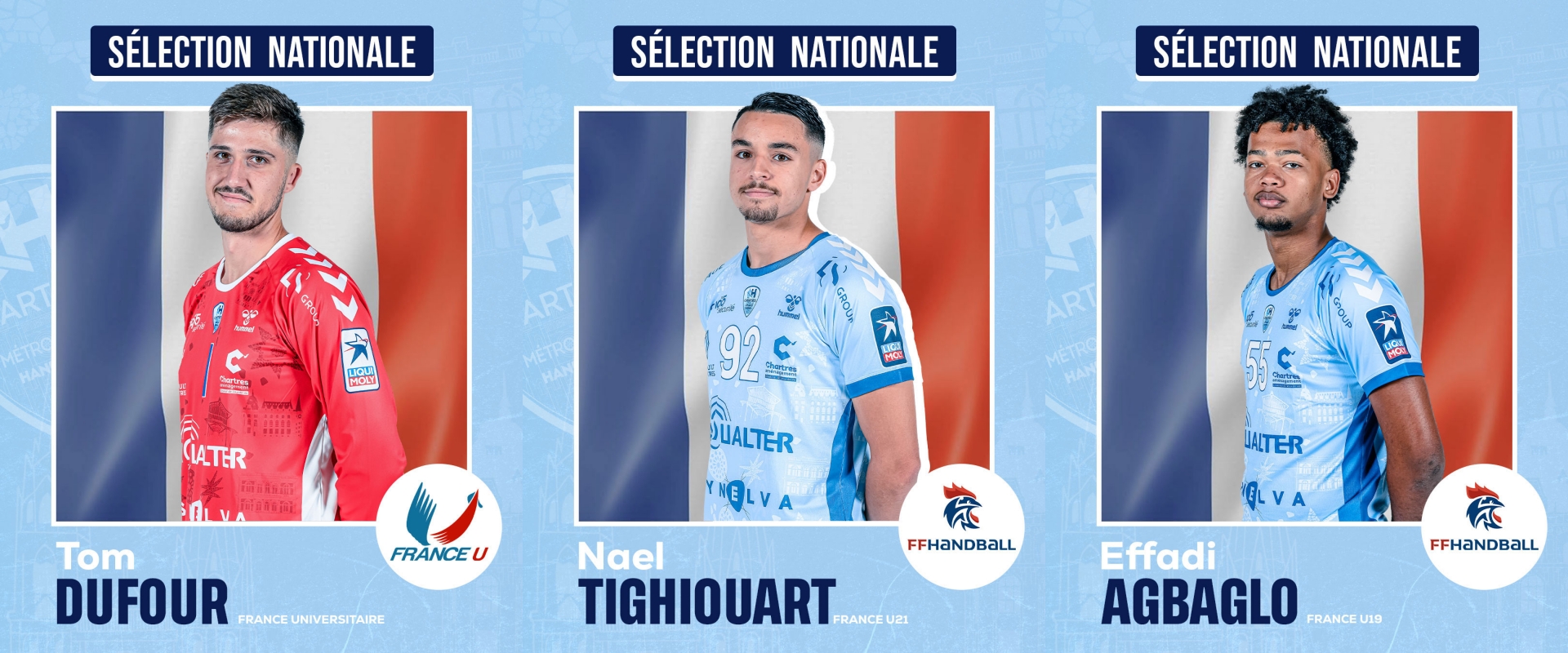 3 Joueurs du CF sélectionnés en Equipe de France