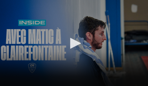 Avec Matic Groselj en rééducation à Clairefontaine