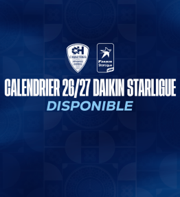 Le calendrier de la Daikin StarLigue pour la saison 2026-2027 est disponible